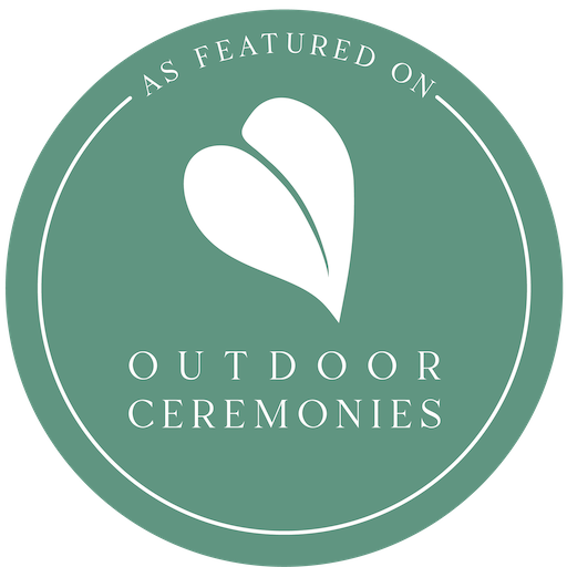 Outdoor Ceremonies-badge-green Held by Rosie is a Quirky Weddings Approved Exhibitor